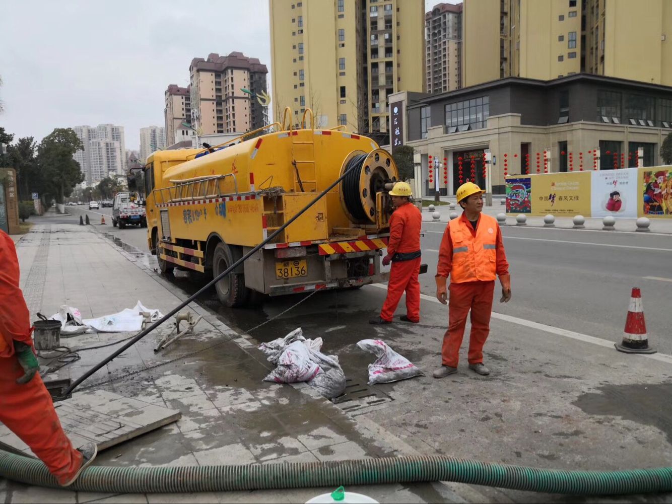 屏山排污管道清淤-管道清洗